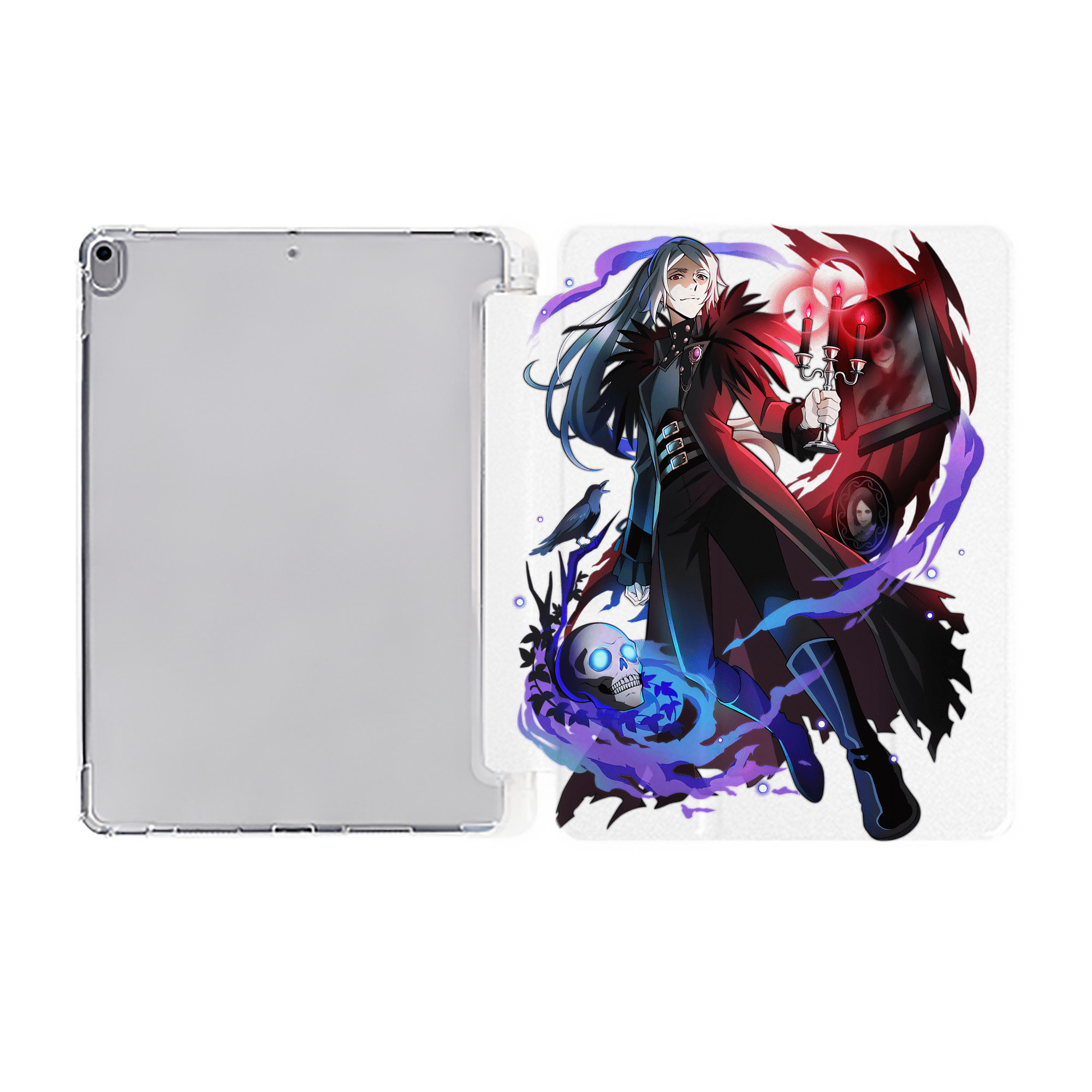 （画像用） 文豪ストレイドッグス Bungo Stray Dogs IPad ケース ペン収納付き 三つ折りスタンド PUレザー×シリコン 対応機種9.5/10.5/10.9インチ